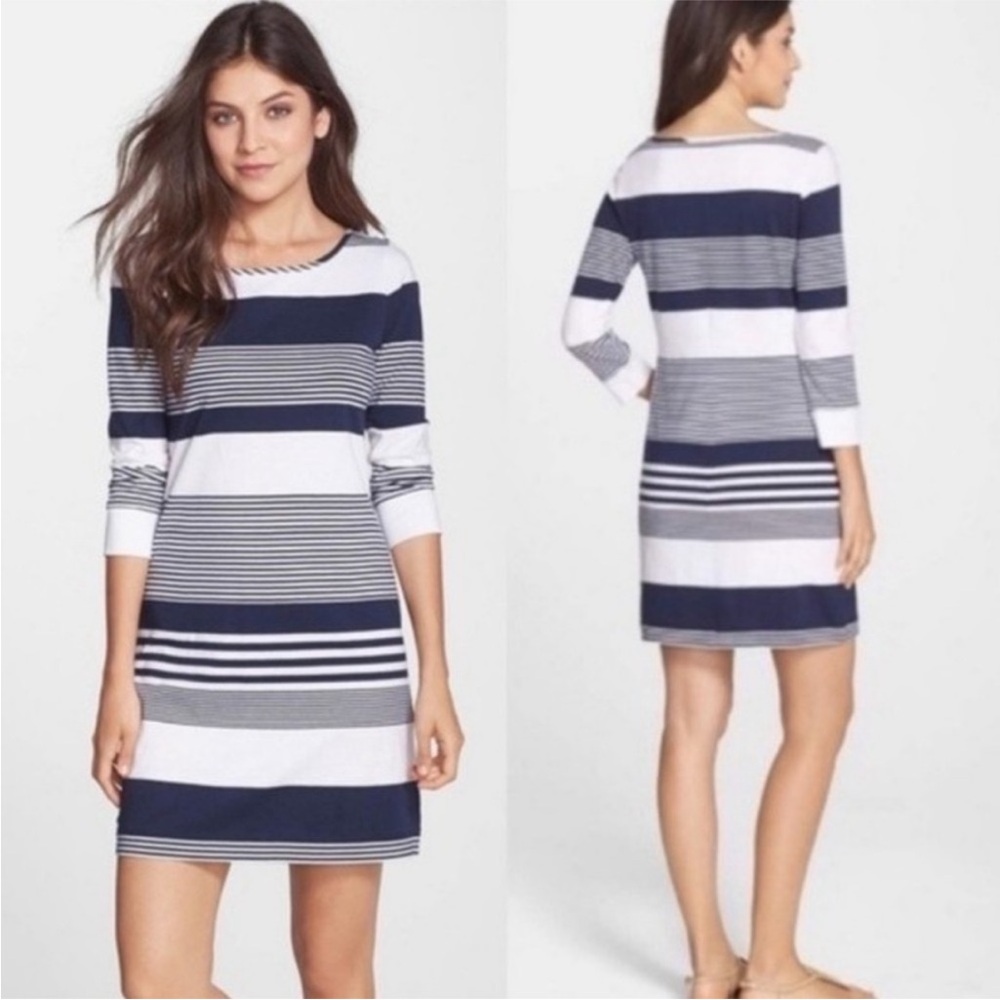 Lilly Pulitzer Marlow Boatneck Stripe Dress size Large
